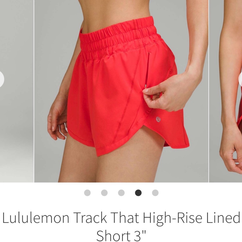 lululemon athletica track that sWomen's Bright Athletic Shorts size 16♥️🍓♥️